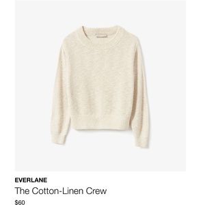 Everlane cotton linen crew size S